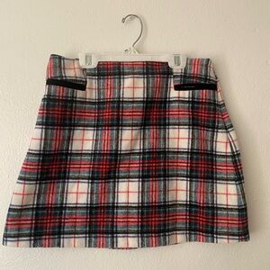 Copper Key Red and Black Plaid Mini Skirt